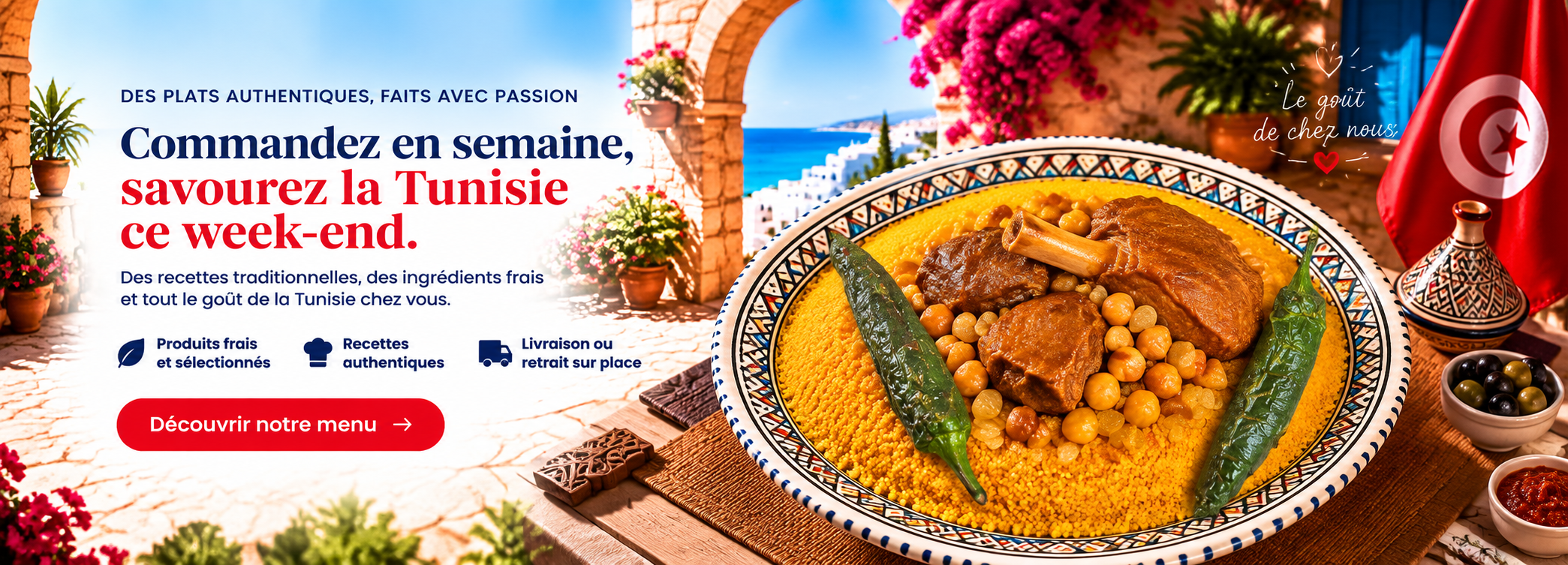KOUL TOUNSI — Commandez en semaine, savourez la Tunisie ce week-end